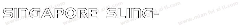Singapore Sling字体转换